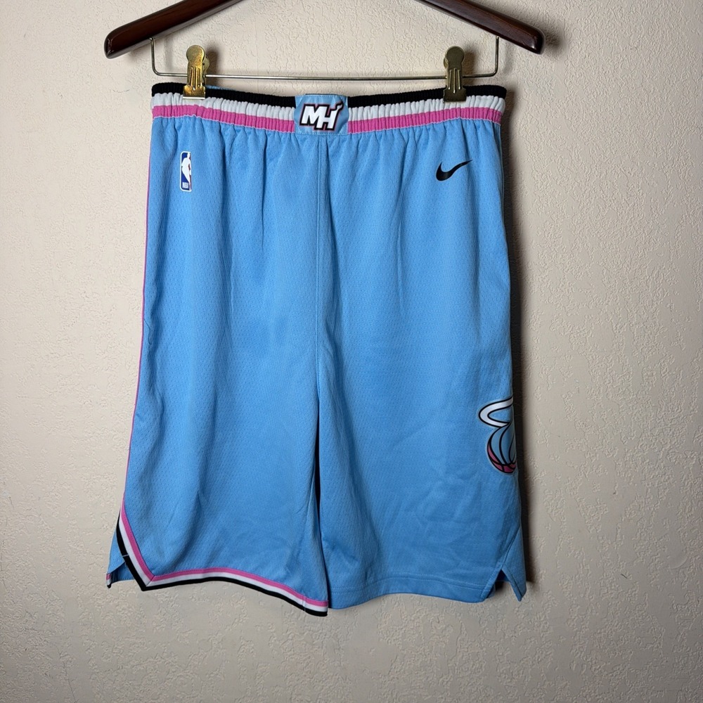 Miami Heat Vice City Edition Shorts Mens XLarge Blue Nike Swingman Shorts